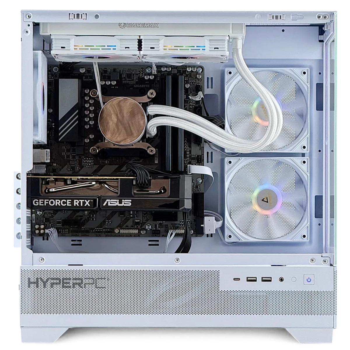 HYPERPC - PC GAMER Blanco AMD RYZEN 7 8700 32Gb DDR5 1Tb RTX 5070 12Gb