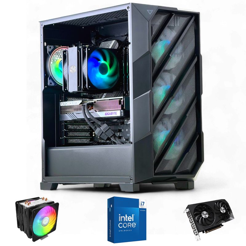 HYPERPC - PC GAMER INTEL CORE i7 14700K 32gb DDR5 1Tb RTX 5070 12Gb WiFi