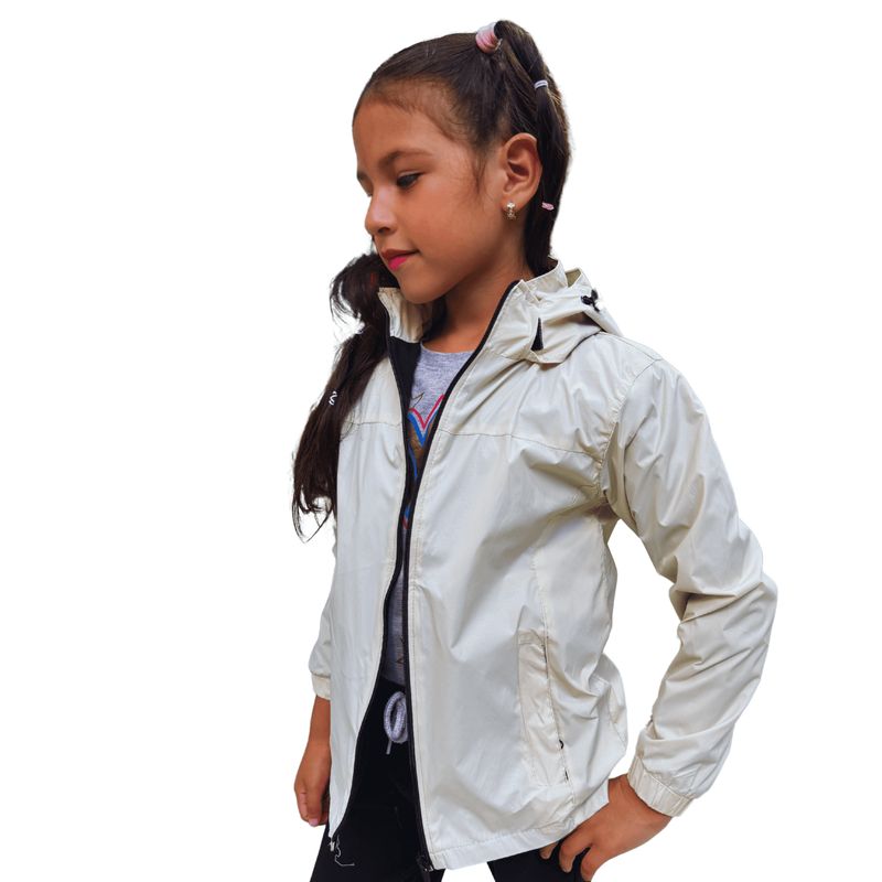 KIBOU - Chaqueta Cortaviento Impermeable Unisex Para Niños Con Polar