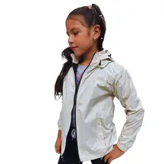 KIBOU - Chaqueta Cortaviento Impermeable Unisex Para Niños Con Polar