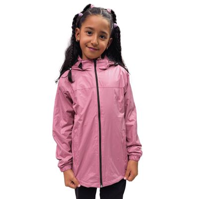 Imagen 2 del producto Chaqueta Cortaviento Impermeable Unisex Para Niños Con Polar