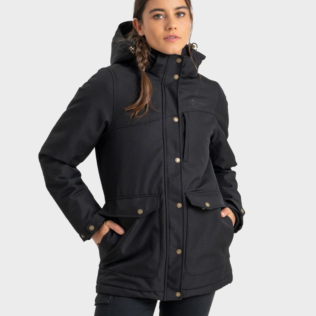 GNOMO - Chaqueta Hoodie Eco Haneret Mujer Gnomo