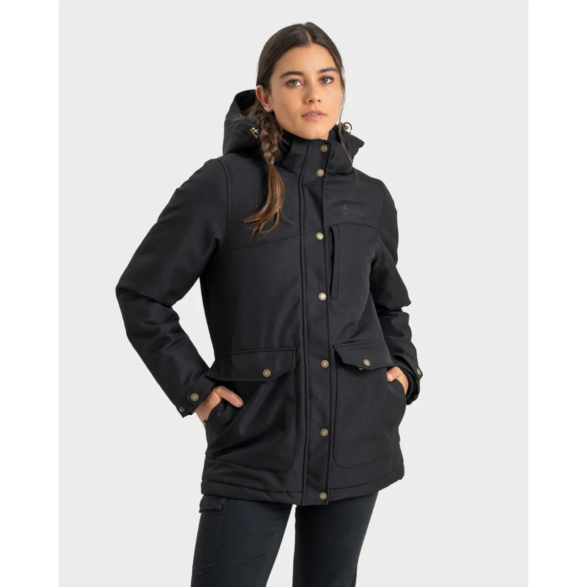 GNOMO - Chaqueta Hoodie Eco Haneret Mujer Gnomo