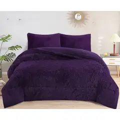 GENERICO - COBERTORES PELUDOS CAMA KING VIOLETA