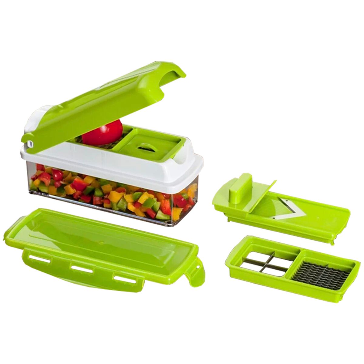 MOVI - PICADOR Y RALLADOR DE VERDURAS Y FRUTAS 5 EN 1