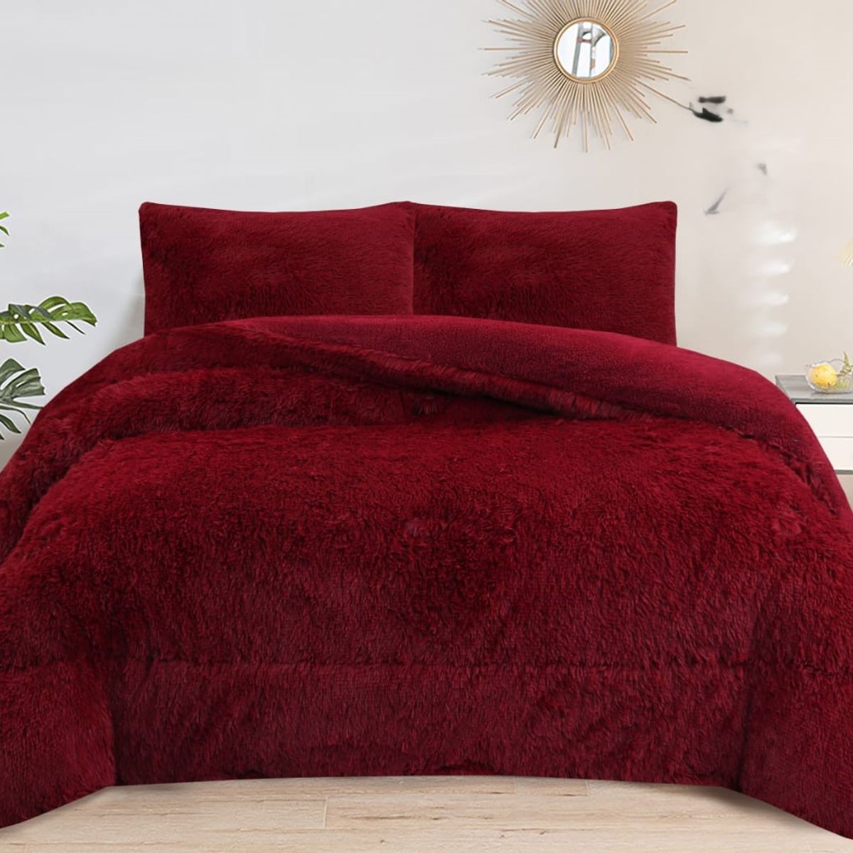 GENERICO - COBERTORES PELUDOS CAMA KING BURDEO