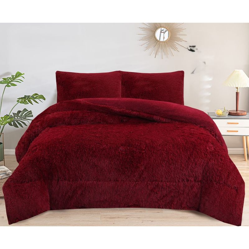 GENERICO - COBERTORES PELUDOS CAMA KING BURDEO