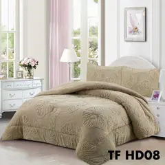 GENERICO - Cobertor de invierno con CHIPORRO 2 Plazas Mariposas Color Beige
