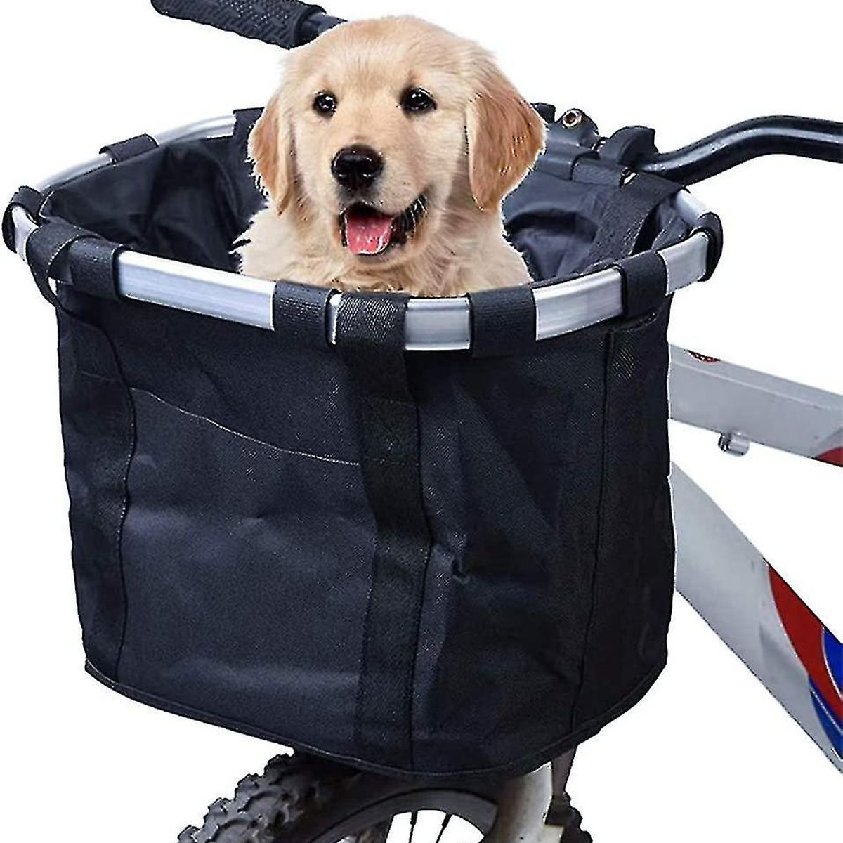DEFENSOR FOREVER - Canasta Cesta Bolso Para Bicicleta Plegable Mascotas Perros