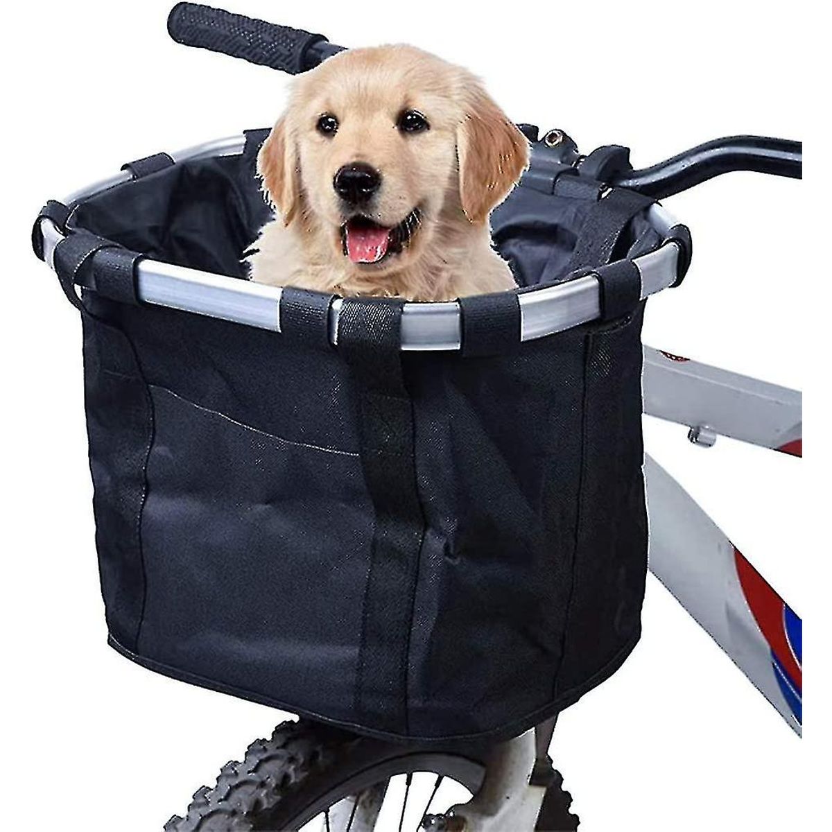 DEFENSOR FOREVER - Canasta Cesta Bolso Para Bicicleta Plegable Mascotas Perros