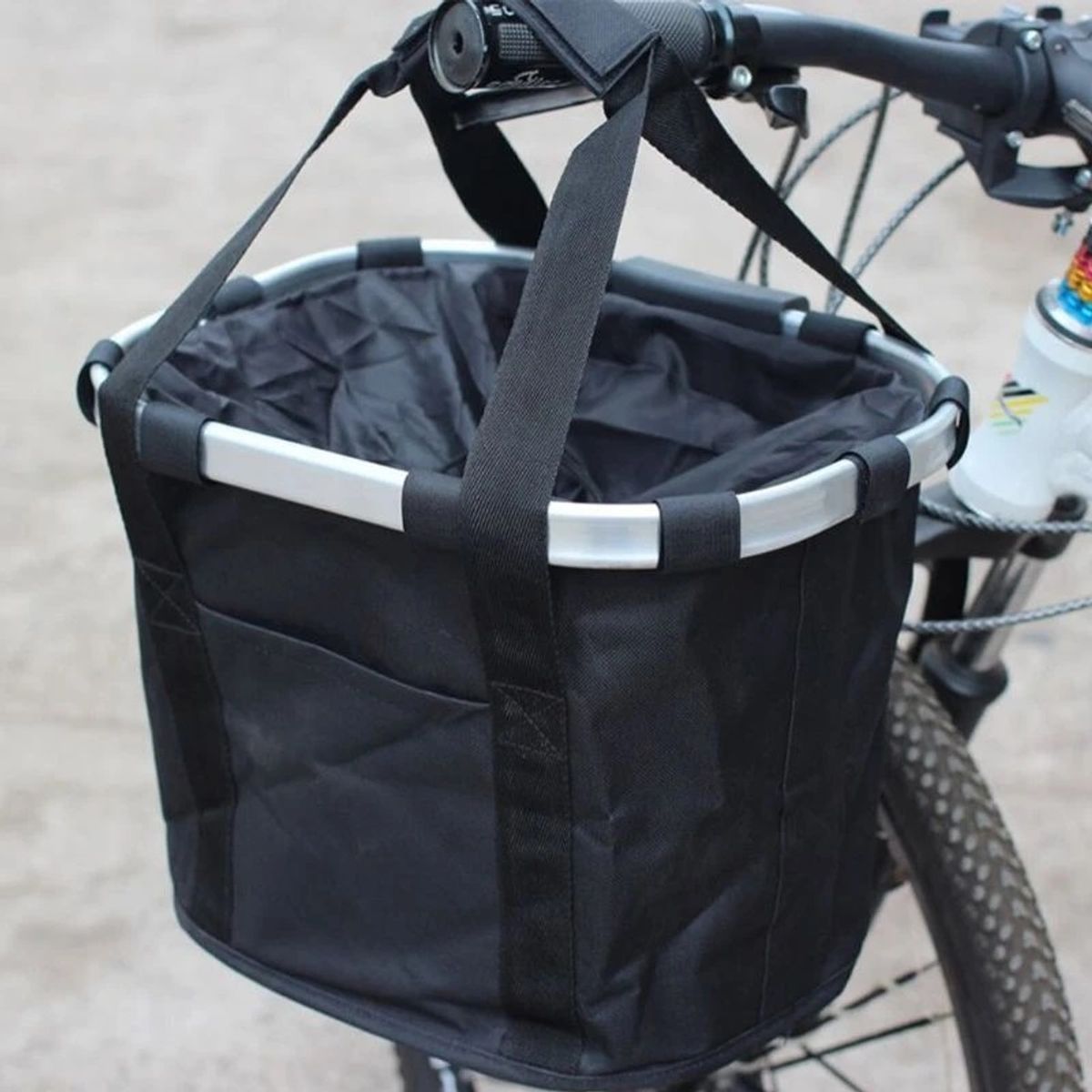 DEFENSOR FOREVER - Canasta Cesta Bolso Para Bicicleta Plegable Mascotas Perros