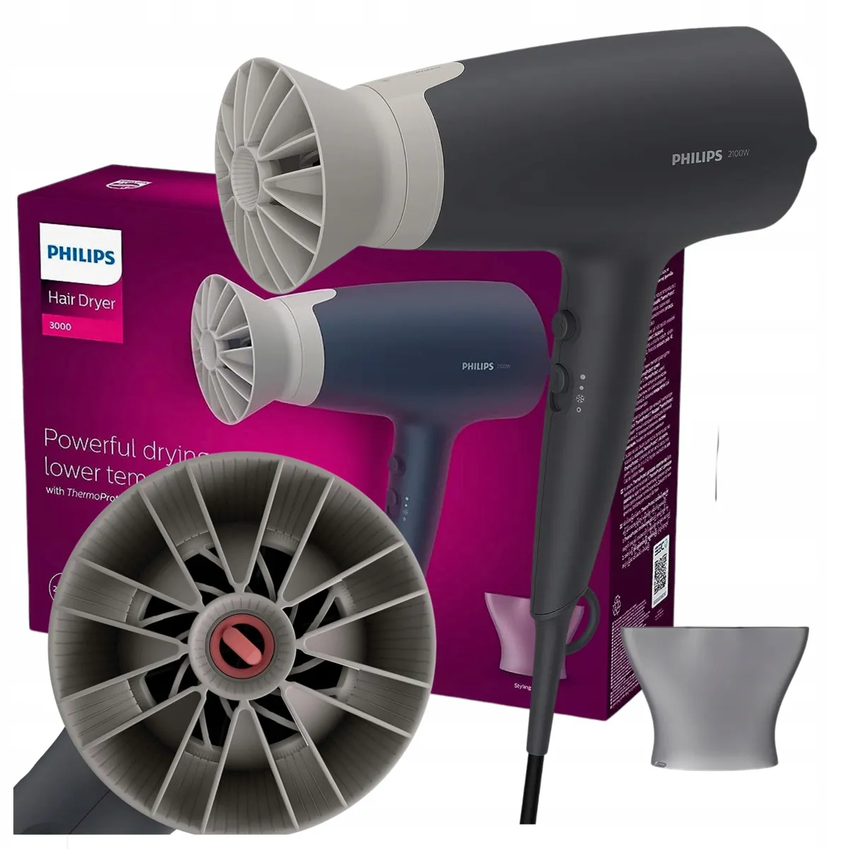 PHILIPS - Secador De Pelo Philips Thermoprotect 2100w