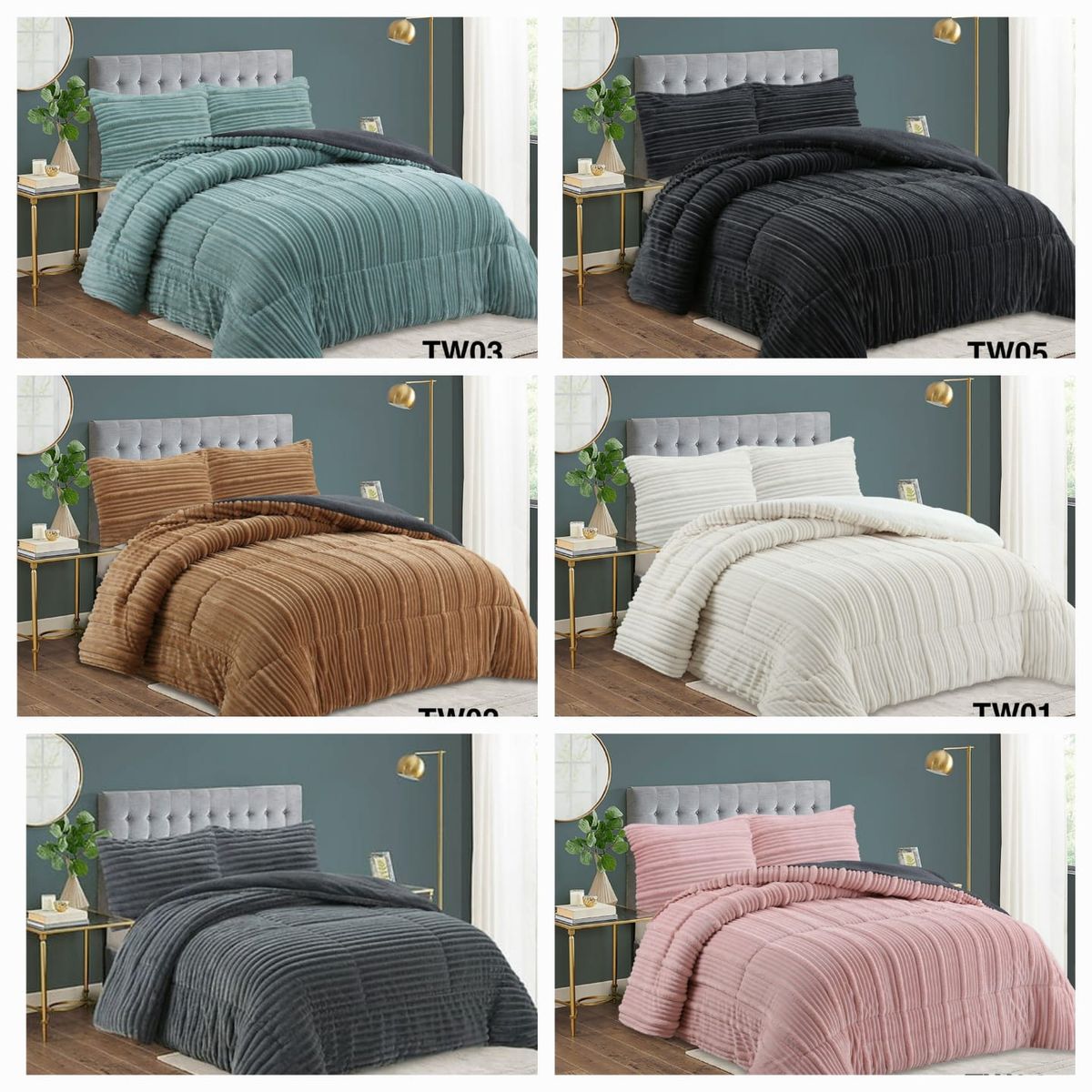 GENERICO - Cobertor de invierno con PLUSH y CHIPORRO 2 Plazas Verde Menta GS