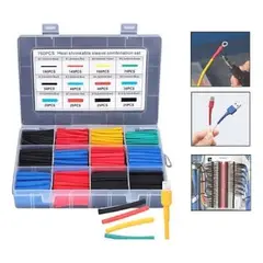 MALIK - Kit Cable Termo Retractil y Termoencogible Aislante 560 pcs