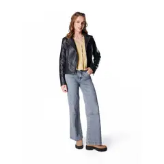 EFESIS - CHAQUETA NIKOS BIKER PU - Negro