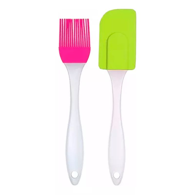 ESHOPANGIE - Espátula Y Brocha De Silicona Para Repostería