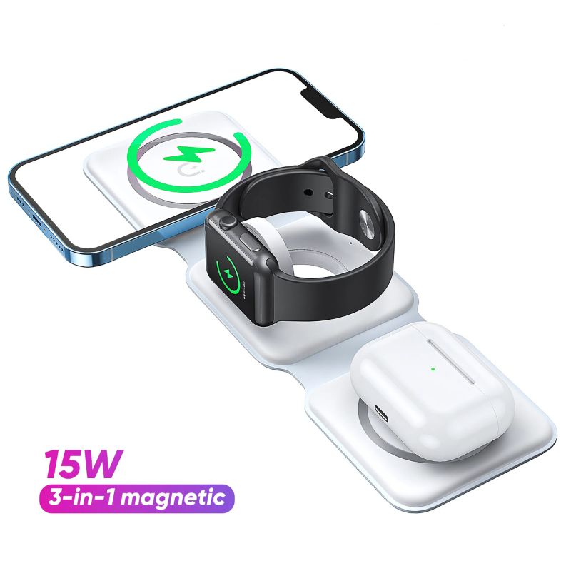 VIDITA - Cargador Inalámbrico Plegable 3 en 1 - Vidvie Original