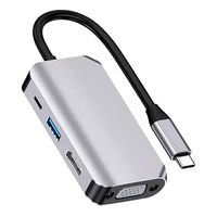 Adaptador Conversor Tipo-c A Hdtv+vga+usb 30+pd