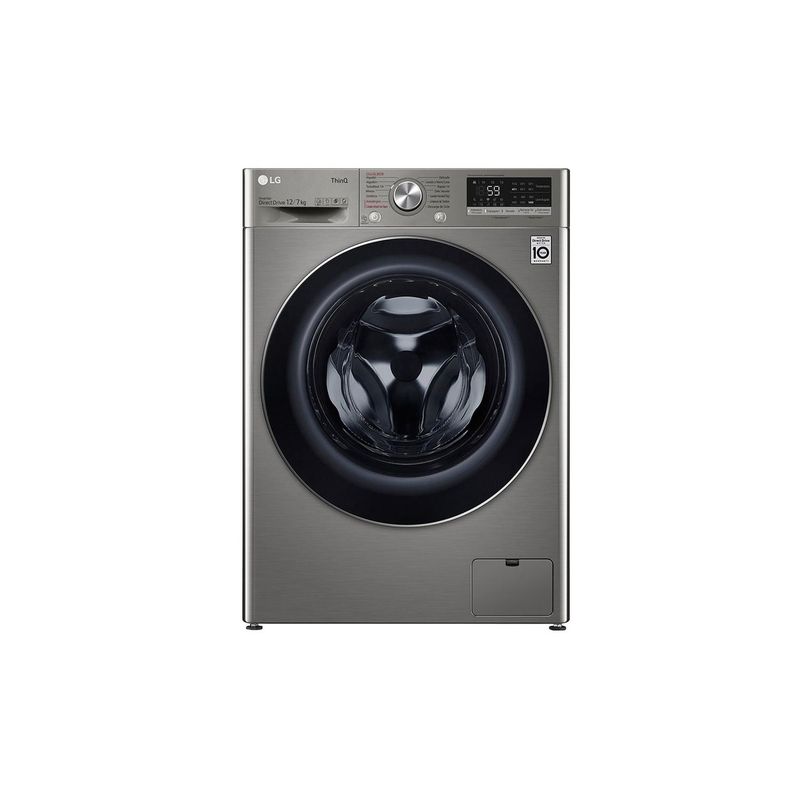 LG - Lavadora Secadora LG 12 Kg 7 Kg Carga Frontal WD12VVC4S6C AI DD