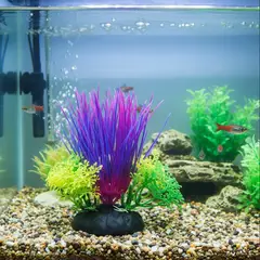 GENERICO - Pack 3 Planta Ácuatica Artfial para Decoración Acuario