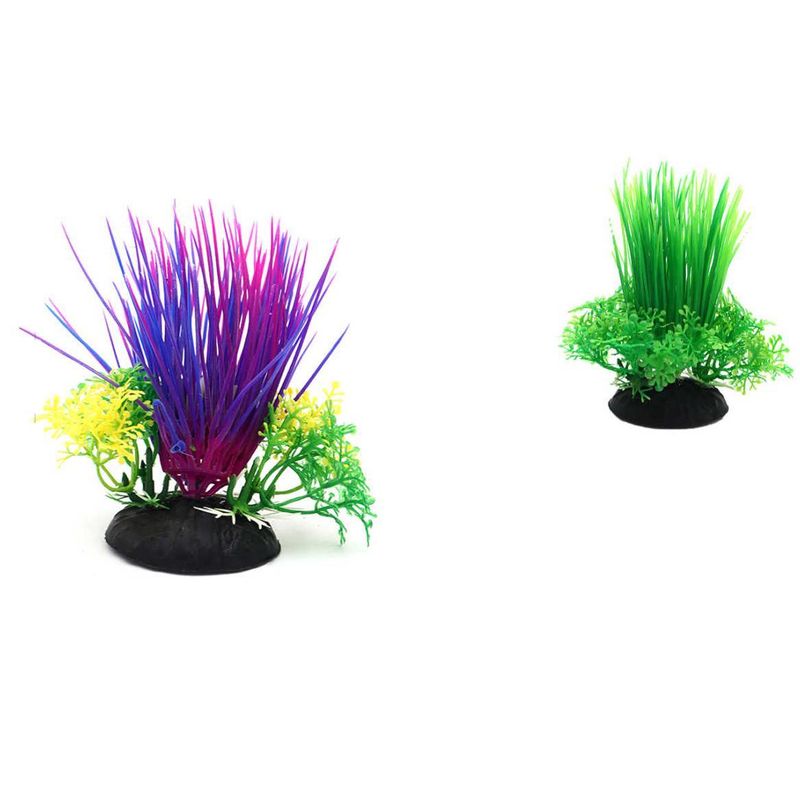 GENERICO - pack 3 Planta Ácuatica Artfial para Decoración  Acuario