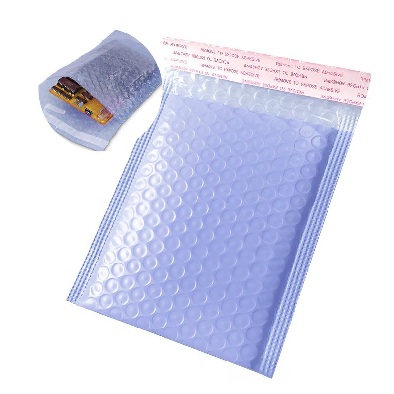 GENERICO - 110 Bolsas Burbujas Embalaje Polietileno Violeta 12x18x4cm