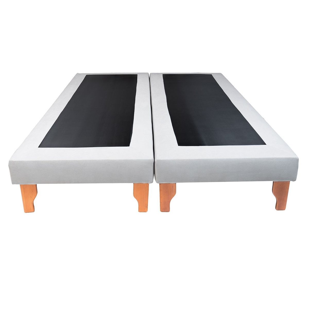 MUEBLES NEW - BASE SUPER KING EN LINO GRIS.
