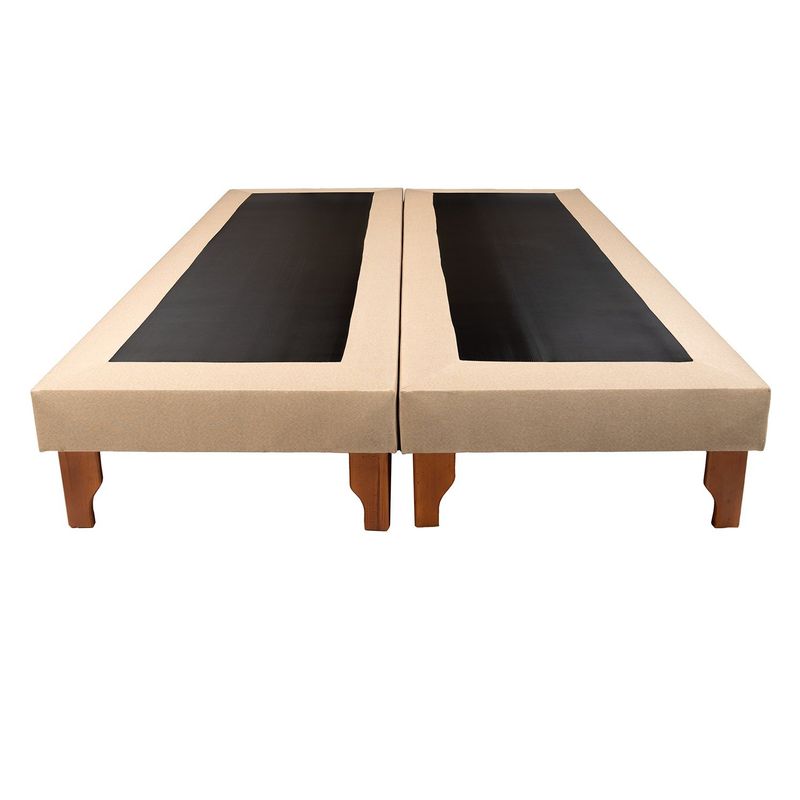 MUEBLES NEW - BASE SUPER KING EN LINO BEIGE