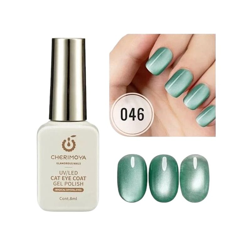 CHERIMOYA - Esmalte De Gel Magnético Ojo De Gato 8ml Cherimoya 046