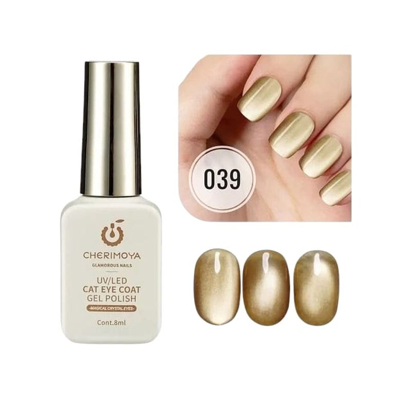 CHERIMOYA - Esmalte De Gel Magnético Ojo De Gato 8ml Cherimoya 039