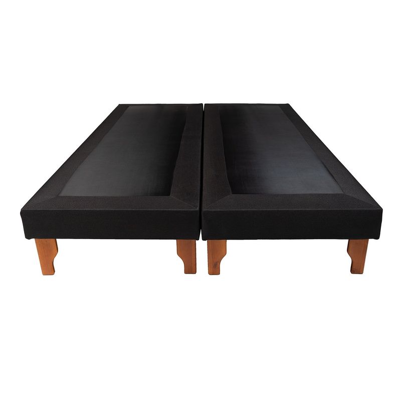 MUEBLES NEW - BASE SUPER KING EN LINO NEGRO