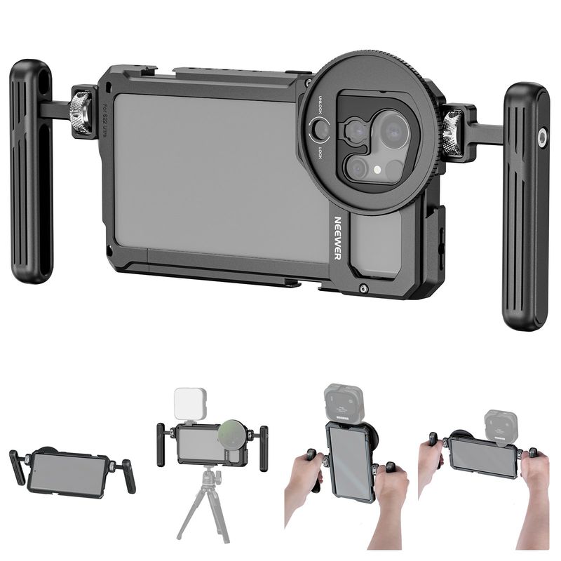NEEWER - Jaula Grip + Filtro Adaptador Para Samsung S22 Ultra