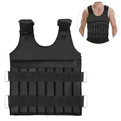 GENERICO - Chaleco con placas peso ajustable 20 kg