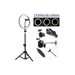 GENERICO - Aro De Luz Led Con Tripode Aro 26cm 21 Metros
