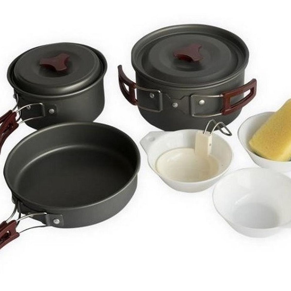 GENERICO - Set Olla Camping 8 Accesorios De Cocina