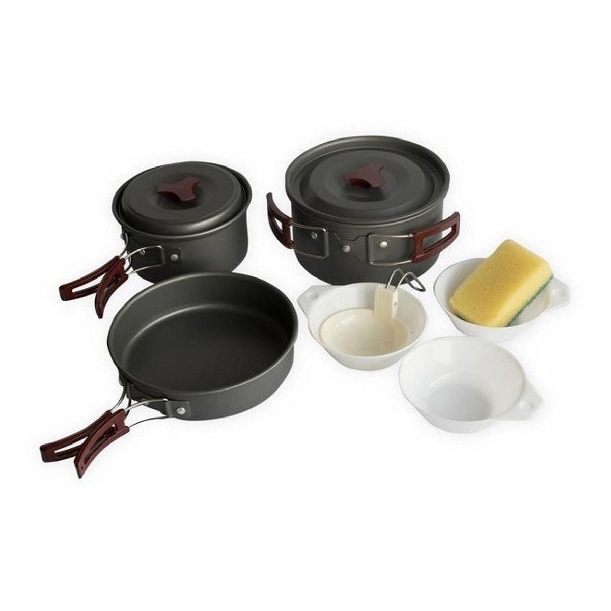 GENERICO - Set Olla Camping 8 Accesorios De Cocina