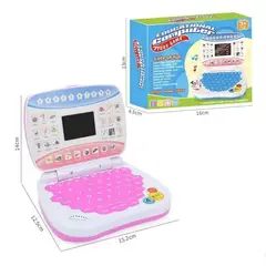 GENERICO - Juego computadora didáctico niños 14cm rosa