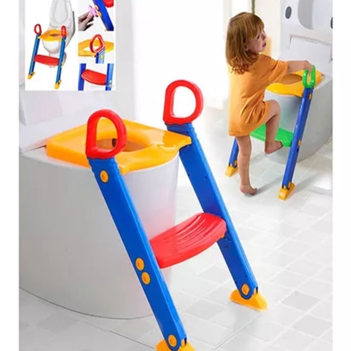 MOVI - ADAPTADOR DE BAÑO CON ESCALERA PARA NIÑOS