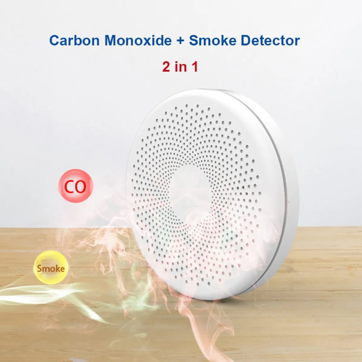 SMART ALARM - Detector De Gas Y Humo Monoxido De Carbono Alarma Wifi