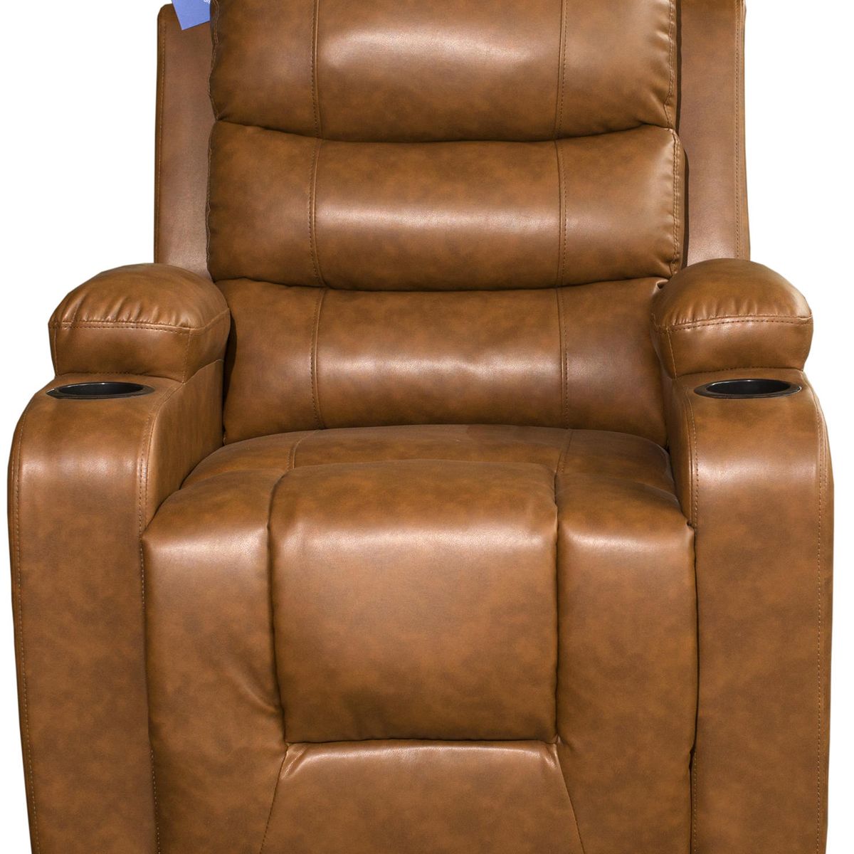 ECOMUSO - BERGERE BIG BOSS MASAJE Y ELEVACION RECLINABLE ELECTRICO PU COFFE