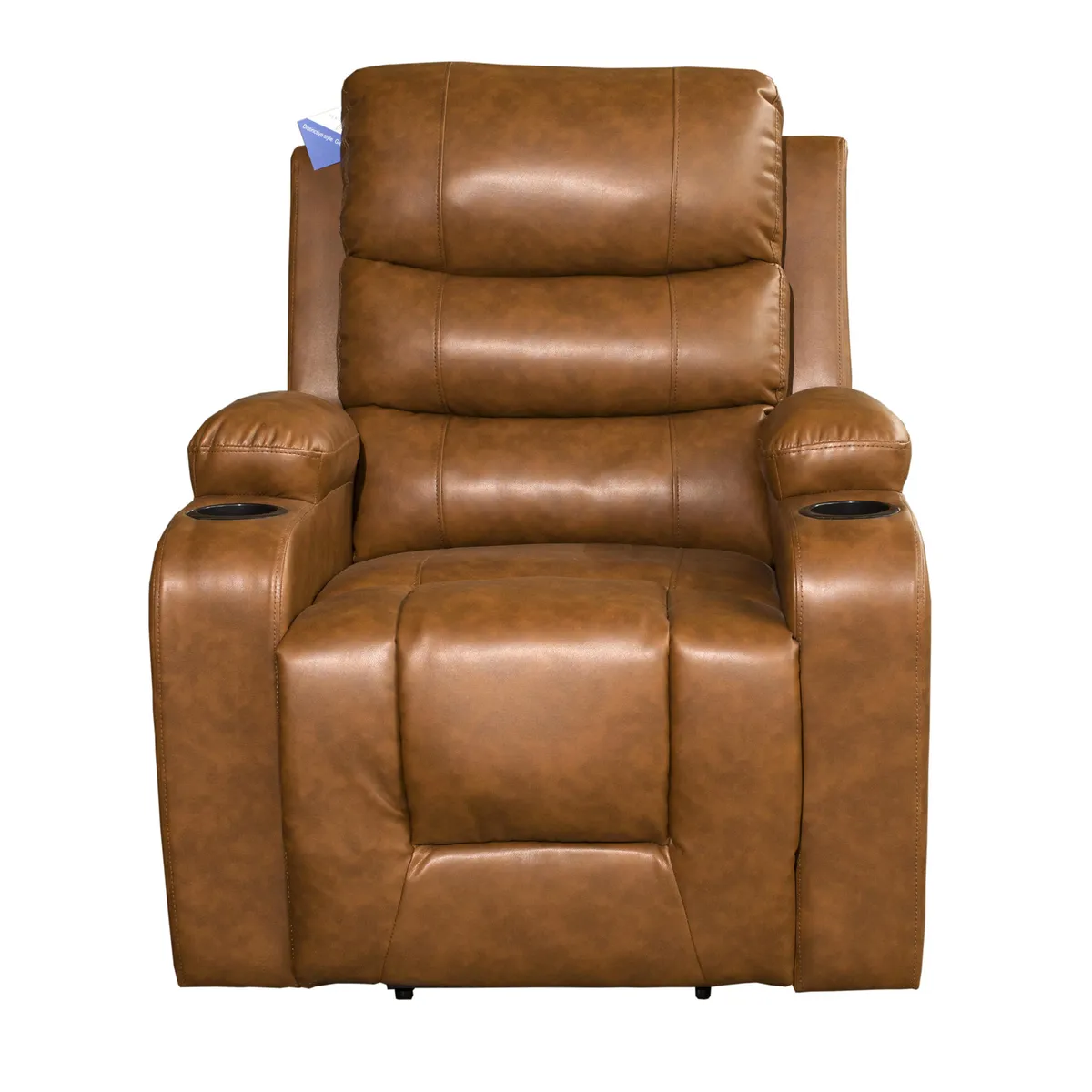 ECOMUSO - BERGERE BIG BOSS MASAJE Y ELEVACION RECLINABLE ELECTRICO PU COFFE