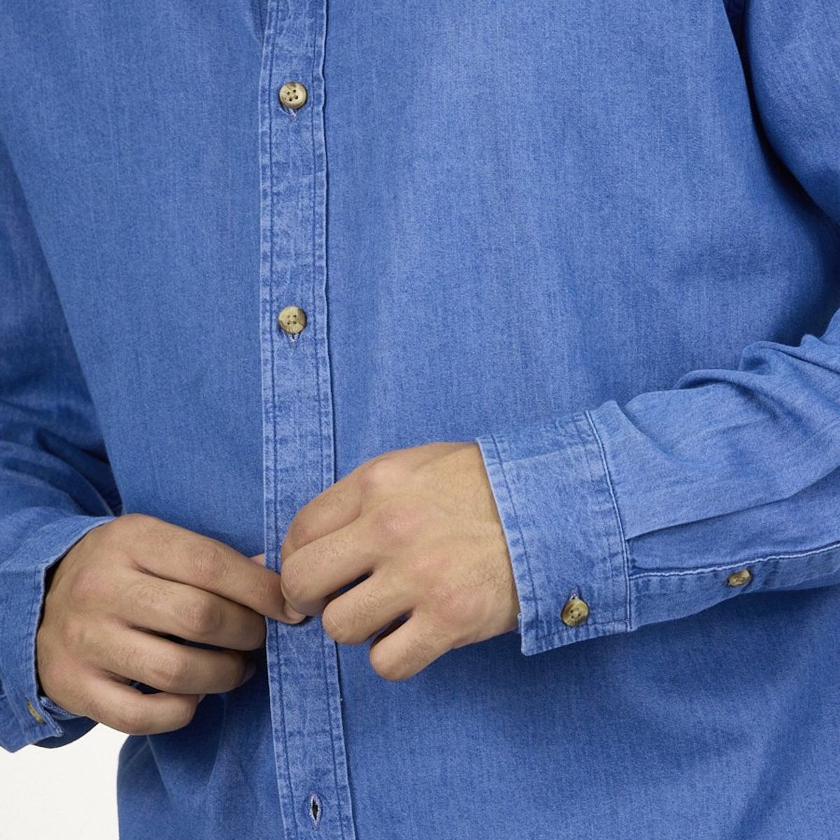 POLEMIC - Camisa manga Larga Denim procesada wi5704 Polemic