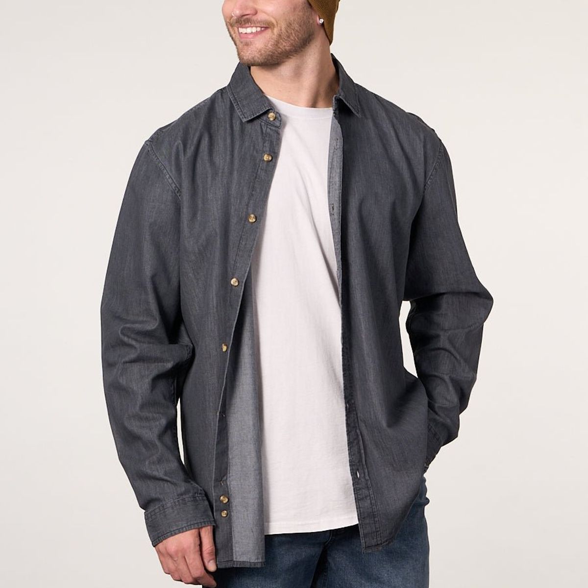 POLEMIC - Camisa manga Larga Denim procesada wi5704 Polemic