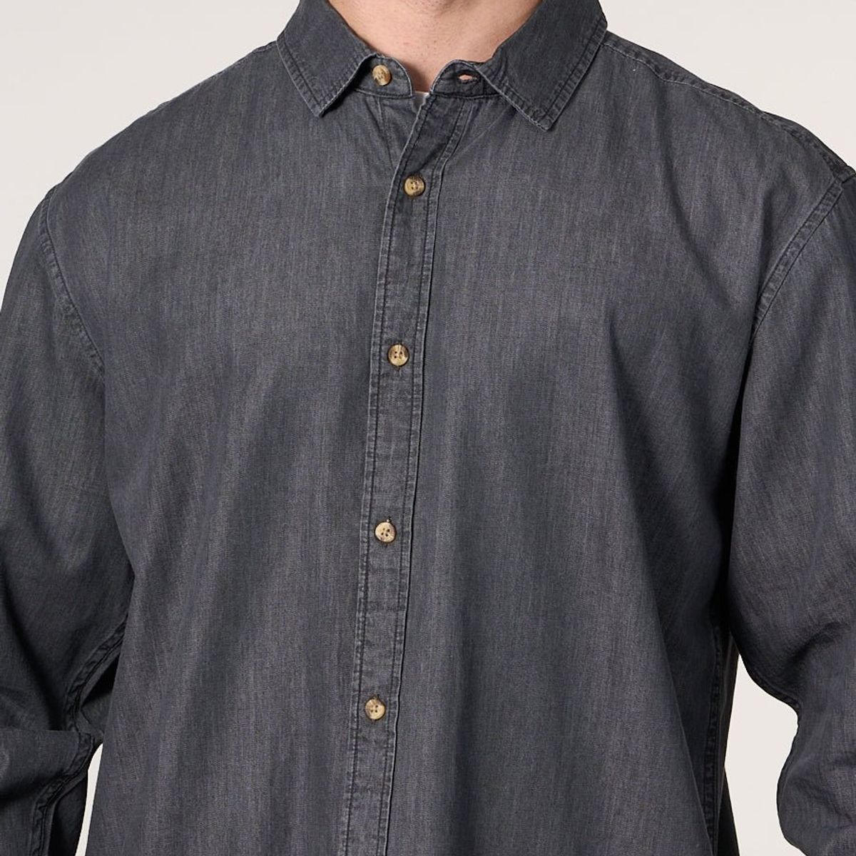 POLEMIC - Camisa manga Larga Denim procesada wi5704 Polemic
