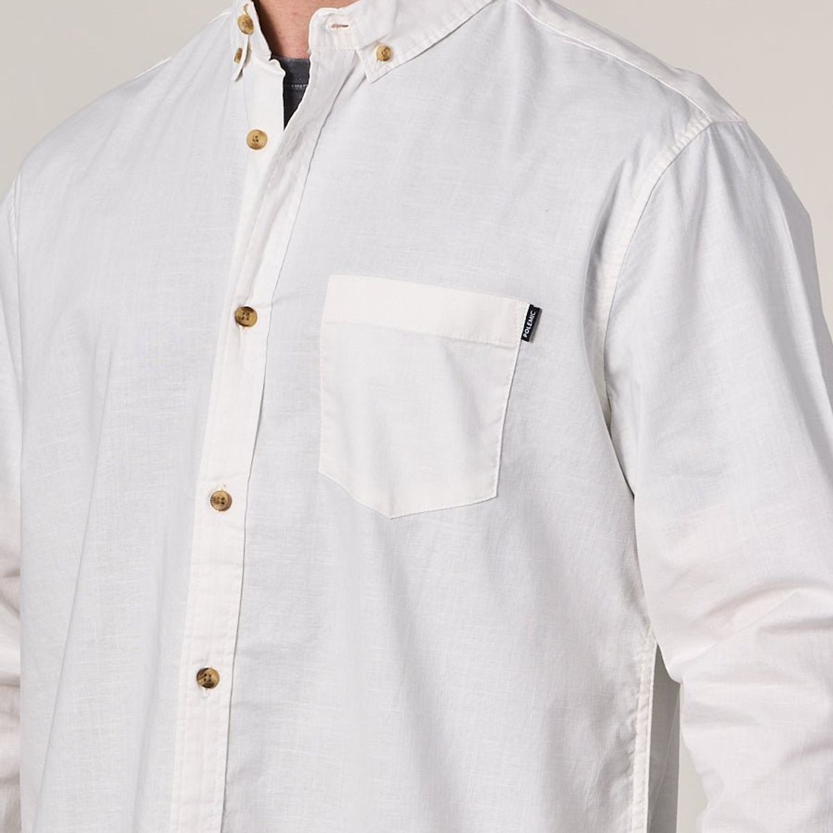 POLEMIC - Camisa manga Larga de algodón procesada wi5705 Polemic