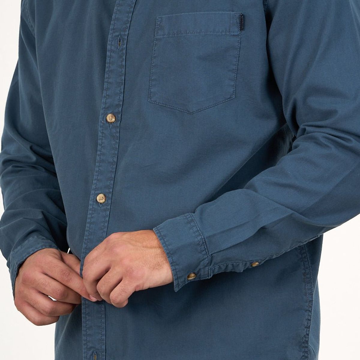 POLEMIC - Camisa manga Larga de algodón procesada wi5705 Polemic