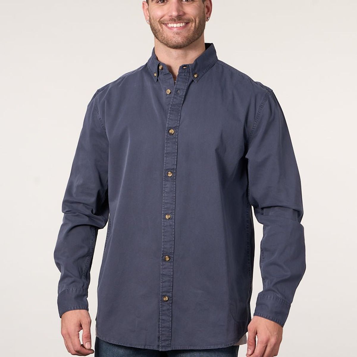 POLEMIC - Camisa manga Larga de algodón Twill procesada wi5706 Polemic