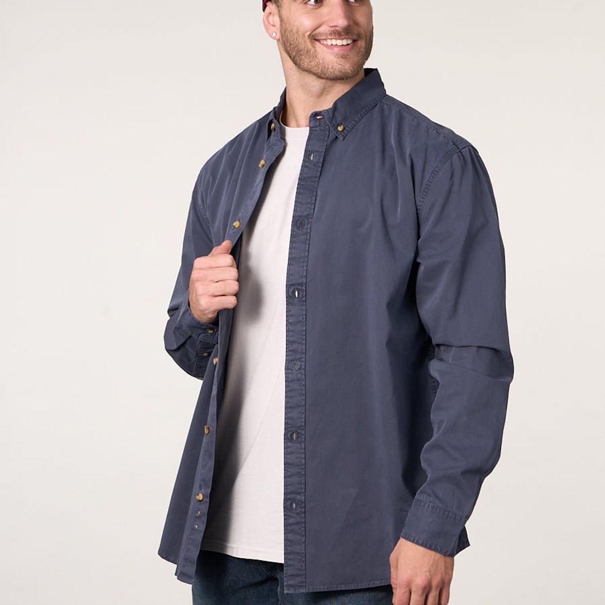 POLEMIC - Camisa manga Larga de algodón Twill procesada wi5706 Polemic