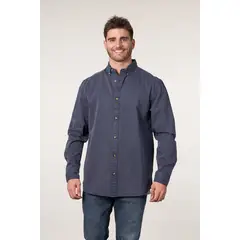 POLEMIC - Camisa manga Larga de algodón Twill procesada wi5706