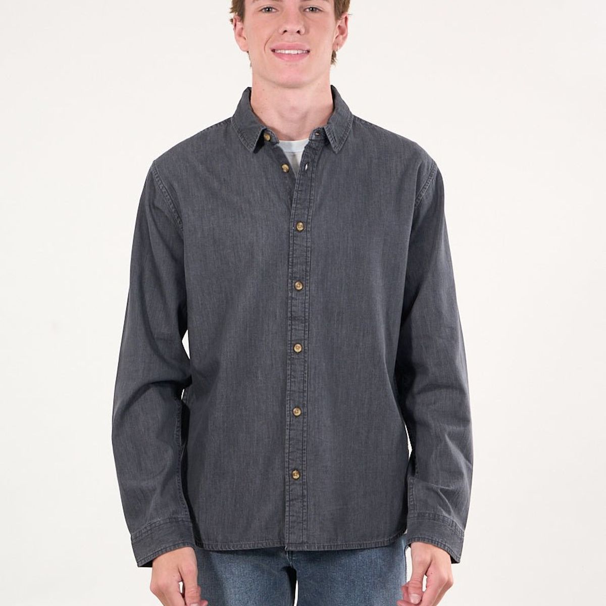 POLEMIC - Camisa manga Larga Denim procesada wi5304 Polemic